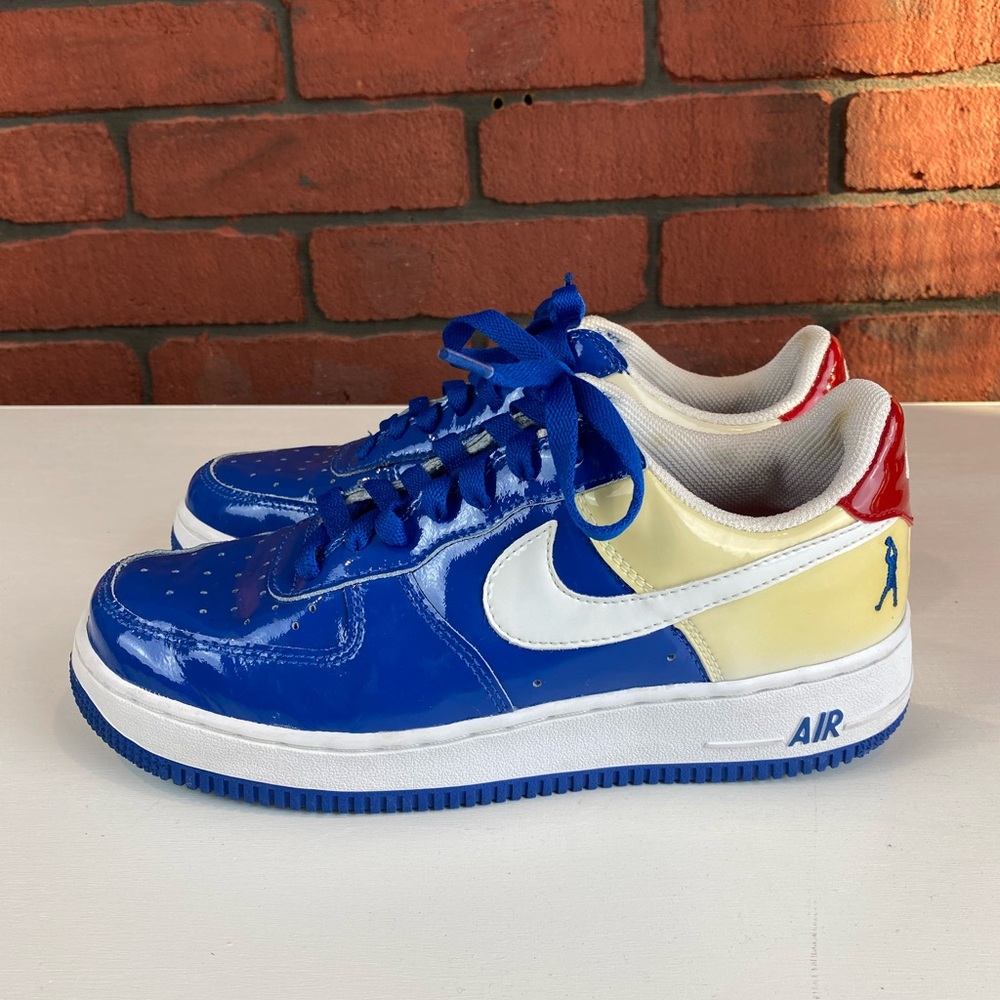 Nike Air Force 1 Low Sheed Blue Jay White Varsity‎ Red 2006 Sneakers Size 6Y - Picture 2 of 6